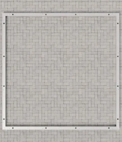 Hörmann Böden & Fundamente - Aluminium Bodenrahmen für Gerätehaus Juno JSD11/JFD11 Silber