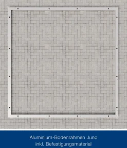 Hörmann Aluminium-Bodenrahmen für Gerätehäuser Juno SD7/FD7/PD7 Silber Hot