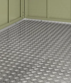 Damen Hörmann Böden & Fundamente > Aluminium-Riffelblechboden für Berry-Kaminholzregal