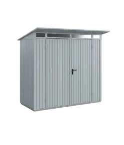 Hörmann Berry-Gerätehaus Classic-P Typ 1, ca. B247,9/H228,6/T153 cm Fenstergrau Discount