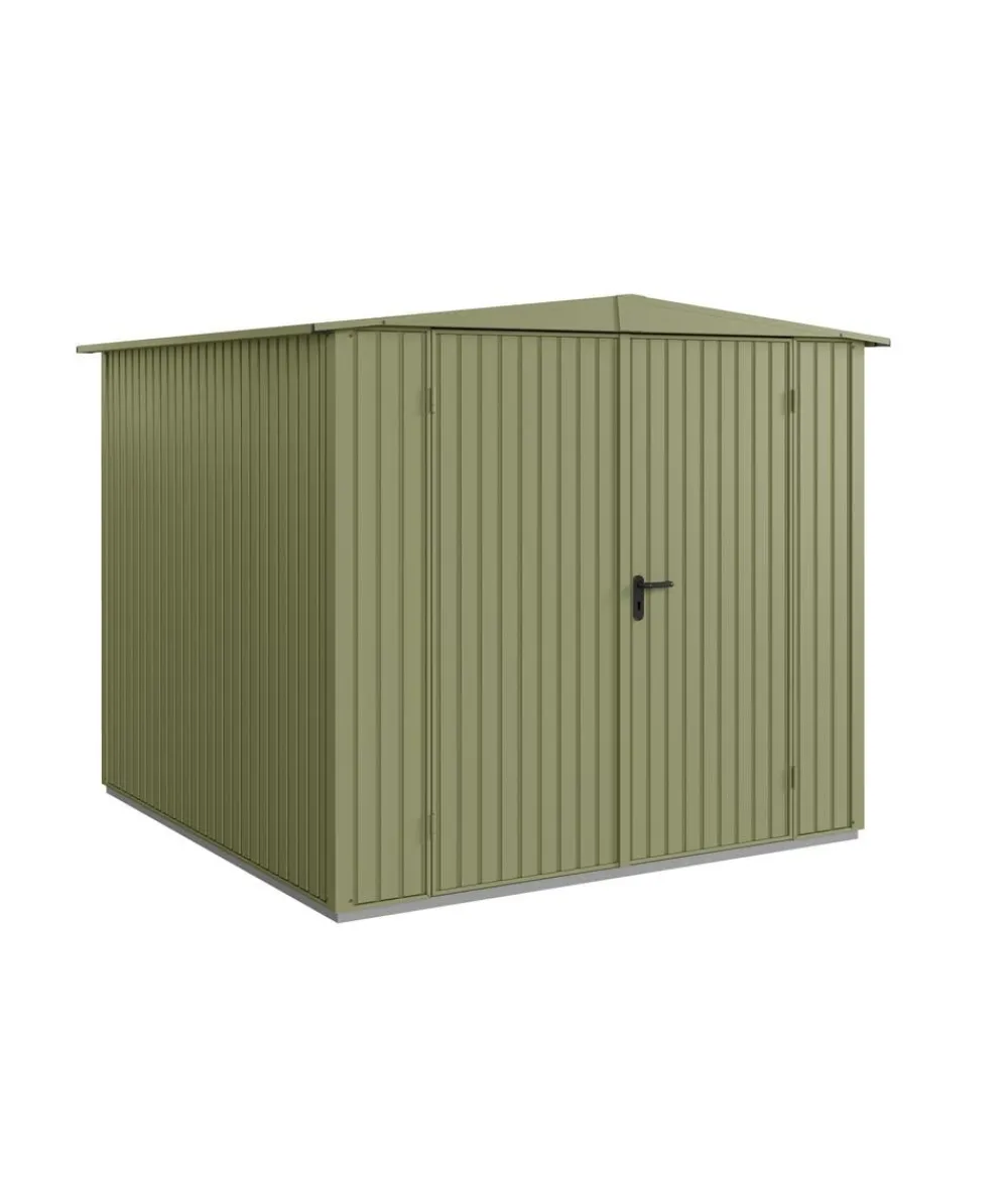 Hörmann Berry-Gerätehaus Classic-S Typ 2, ca. B258,8/H216/T247,7 cm Schilfgrün Sale