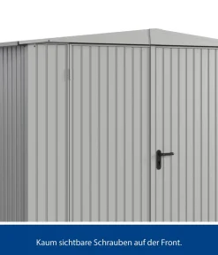 Hörmann Gartenhäuser & Gerätehäuser - Berry-Gerätehaus Classic-S Typ 2, ca. B258,8/H216/T247,7 cm Weißaluminium