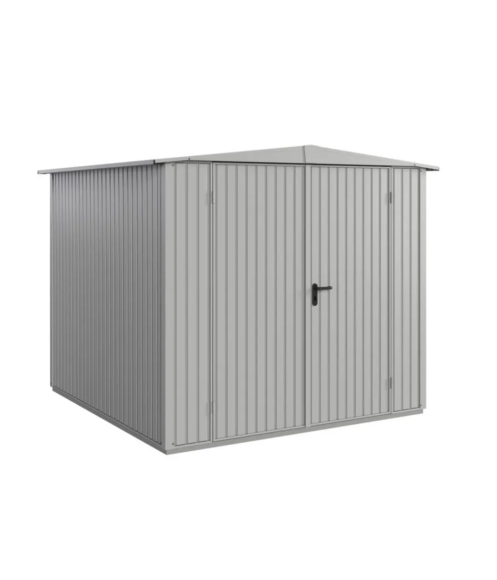Hörmann Gartenhäuser & Gerätehäuser - Berry-Gerätehaus Classic-S Typ 2, ca. B258,8/H216/T247,7 cm Weißaluminium