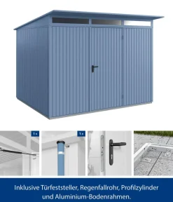 Hörmann Gartenhäuser & Gerätehäuser > Berry-Gerätehaus Classic-P Typ 3, ca. B312,7/H232,3/T283,4 cm
