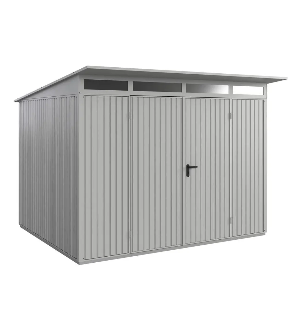Hörmann Berry-Gerätehaus Classic-P Typ 3, ca. B312,7/H232,3/T283,4 cm Weißaluminium Clearance