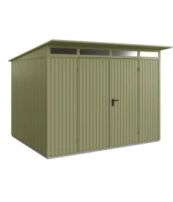 Hörmann Gartenhäuser & Gerätehäuser - Berry-Gerätehaus Classic-P Typ 3, ca. B312,7/H232,3/T283,4 cm Quarzgrau