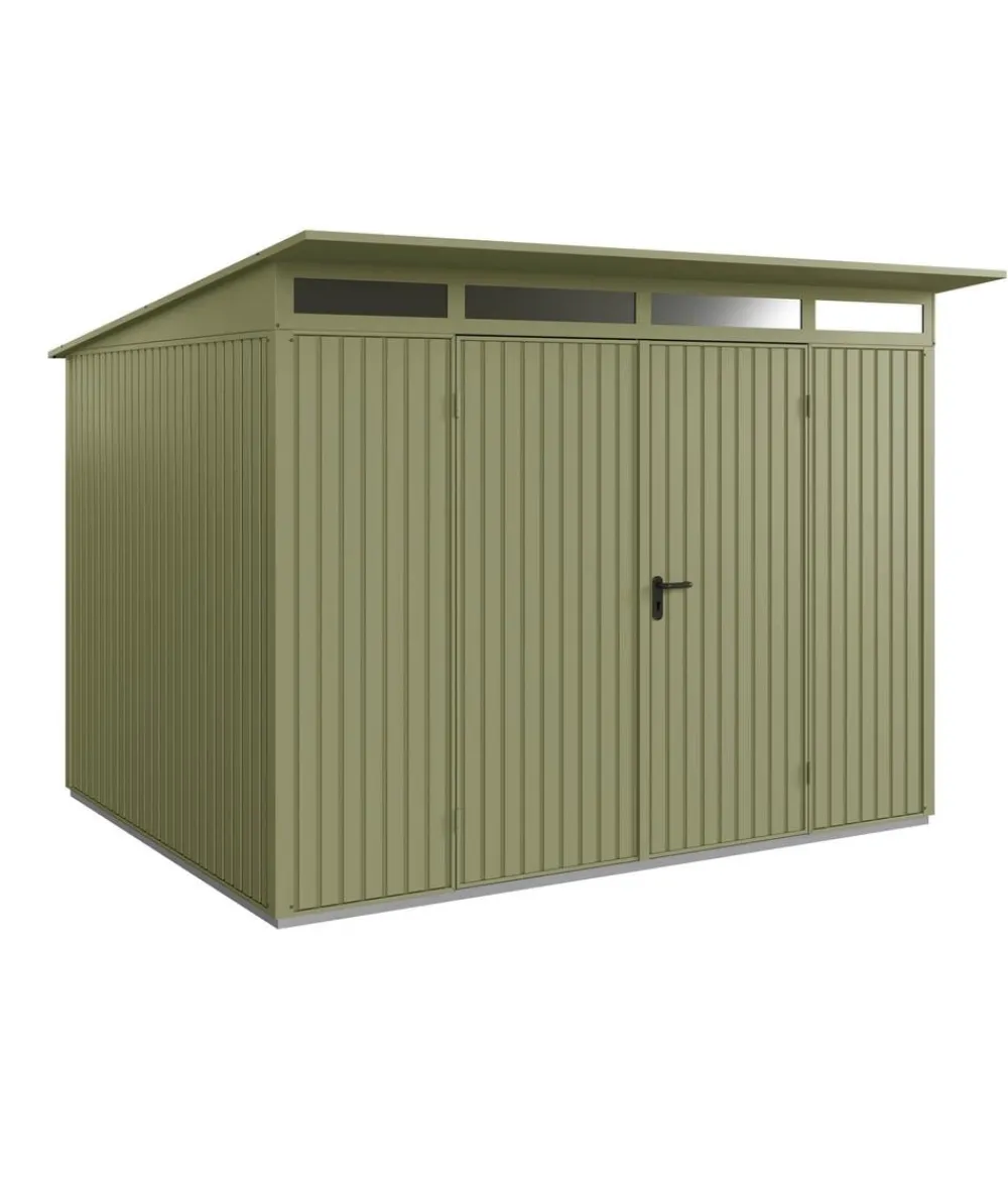 Hörmann Gartenhäuser & Gerätehäuser - Berry-Gerätehaus Classic-P Typ 3, ca. B312,7/H232,3/T283,4 cm Quarzgrau