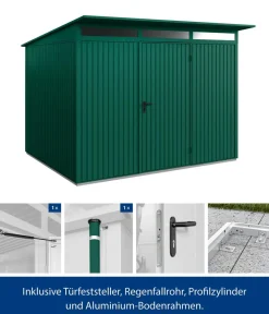 Hörmann Gartenhäuser & Gerätehäuser > Berry-Gerätehaus Classic-P Typ 3, ca. B312,7/H232,3/T283,4 cm