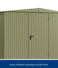 Hörmann Gartenhäuser & Gerätehäuser - Berry-Gerätehaus Classic-S Typ 3, ca. B323,6/H219,4/T247,7 cm Quarzgrau