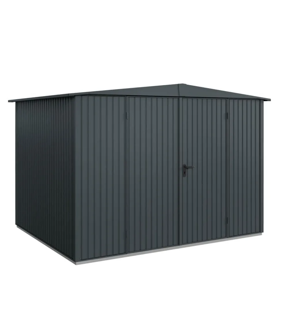 Hörmann Gartenhäuser & Gerätehäuser - Berry-Gerätehaus Classic-S Typ 3, ca. B323,6/H219,4/T247,7 cm Weißaluminium