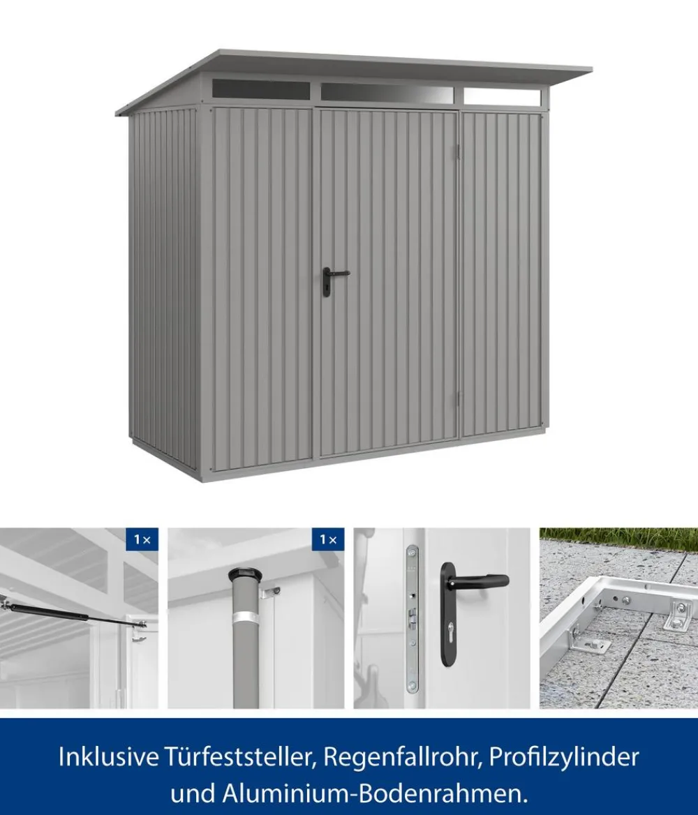 Hörmann Gartenhäuser & Gerätehäuser > Berry-Gerätehaus Classic-P Typ 1, ca. B247,9/H228,6/T153 cm