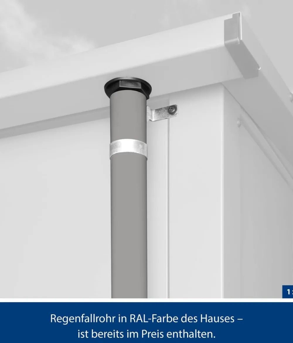 Hörmann Gartenhäuser & Gerätehäuser > Berry-Gerätehaus Classic-P Typ 1, ca. B247,9/H228,6/T153 cm
