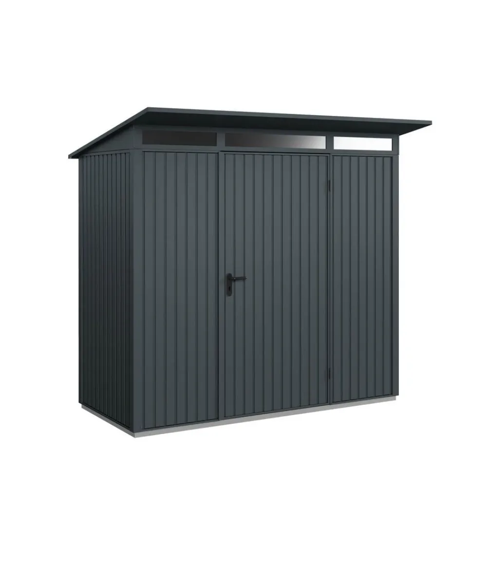 Hörmann Berry-Gerätehaus Classic-P Typ 1, ca. B247,9/H228,6/T153 cm Anthrazit Hot