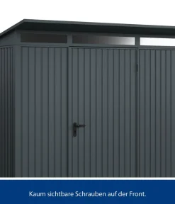 Hörmann Berry-Gerätehaus Classic-P Typ 1, ca. B247,9/H228,6/T153 cm Anthrazit Hot