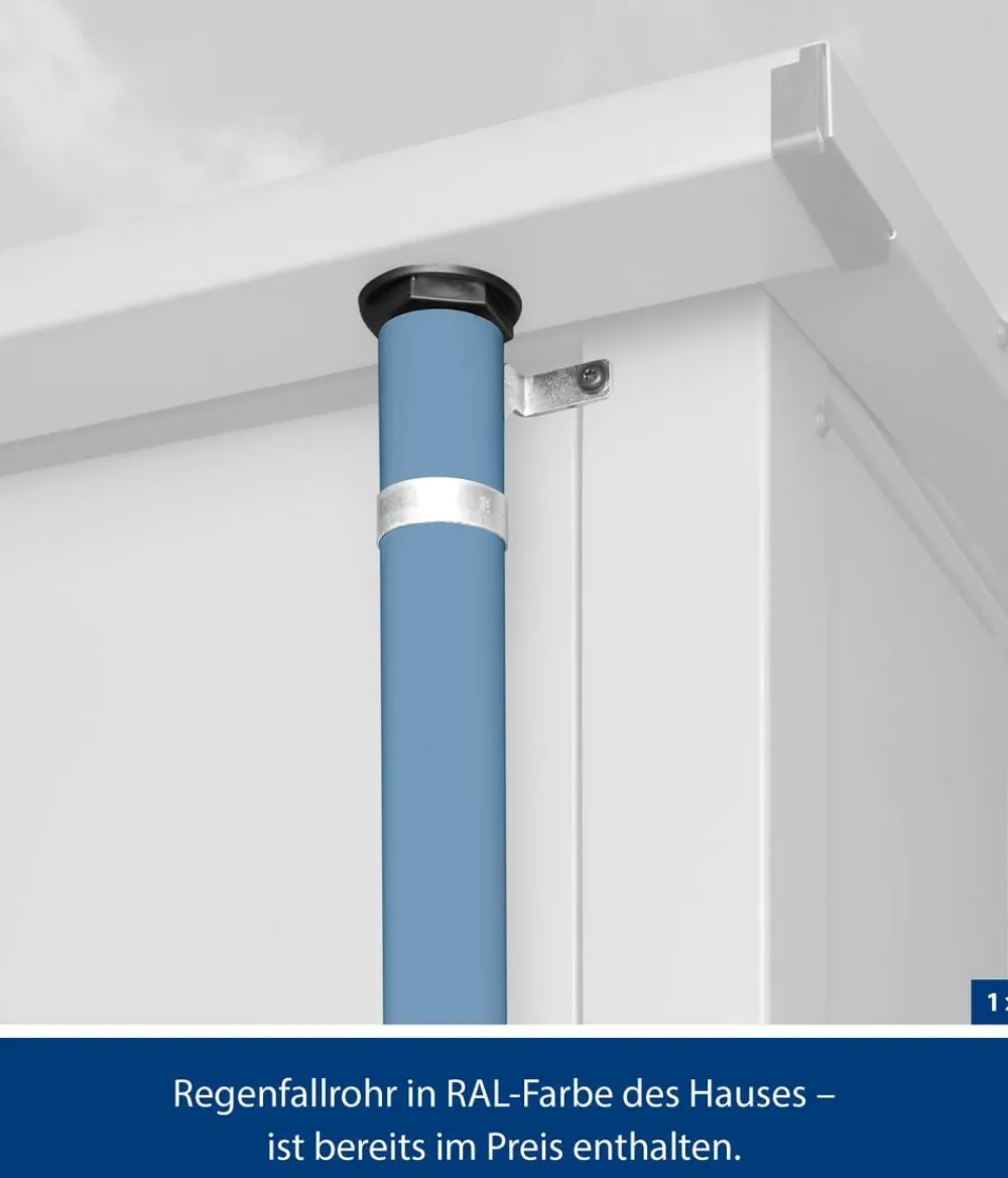 Hörmann Gartenhäuser & Gerätehäuser > Berry-Gerätehaus Classic-P Typ 2, ca. B247,9/H232,3/T283,4 cm
