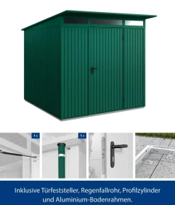 Hörmann Gartenhäuser & Gerätehäuser > Berry-Gerätehaus Classic-P Typ 2, ca. B247,9/H232,3/T283,4 cm