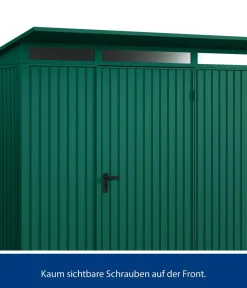 Hörmann Berry-Gerätehaus Classic-P Typ 1, ca. B247,9/H228,6/T153 cm Moosgrün