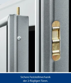 Hörmann Berry-Gerätehaus Classic-P Typ 2, ca. B247,9/H232,3/T283,4 cm Fenstergrau Outlet