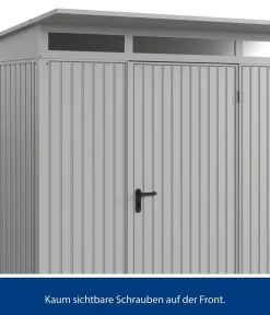 Hörmann Gartenhäuser & Gerätehäuser - Berry-Gerätehaus Classic-P Typ 2, ca. B247,9/H232,3/T283,4 cm Weißaluminium