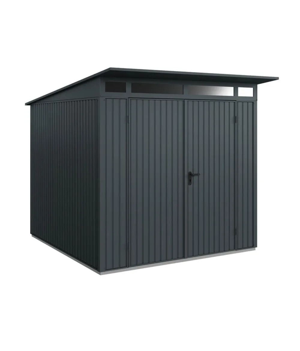 Hörmann Gartenhäuser & Gerätehäuser - Berry-Gerätehaus Classic-P Typ 2, ca. B247,9/H232,3/T283,4 cm Anthrazit