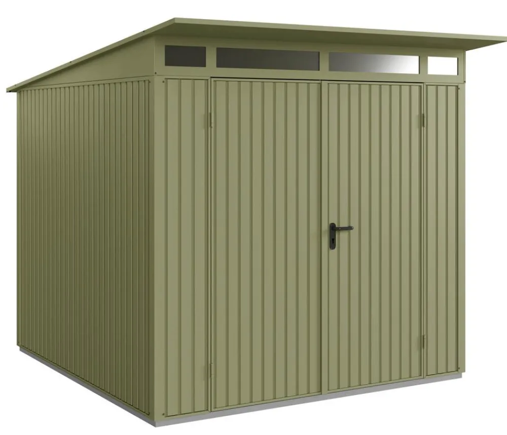 Hörmann Gartenhäuser & Gerätehäuser - Berry-Gerätehaus Classic-P Typ 2, ca. B247,9/H232,3/T283,4 cm Schilfgrün