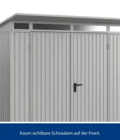 Hörmann Berry-Gerätehaus Classic-P Typ 1, ca. B247,9/H228,6/T153 cm Weißaluminium Hot