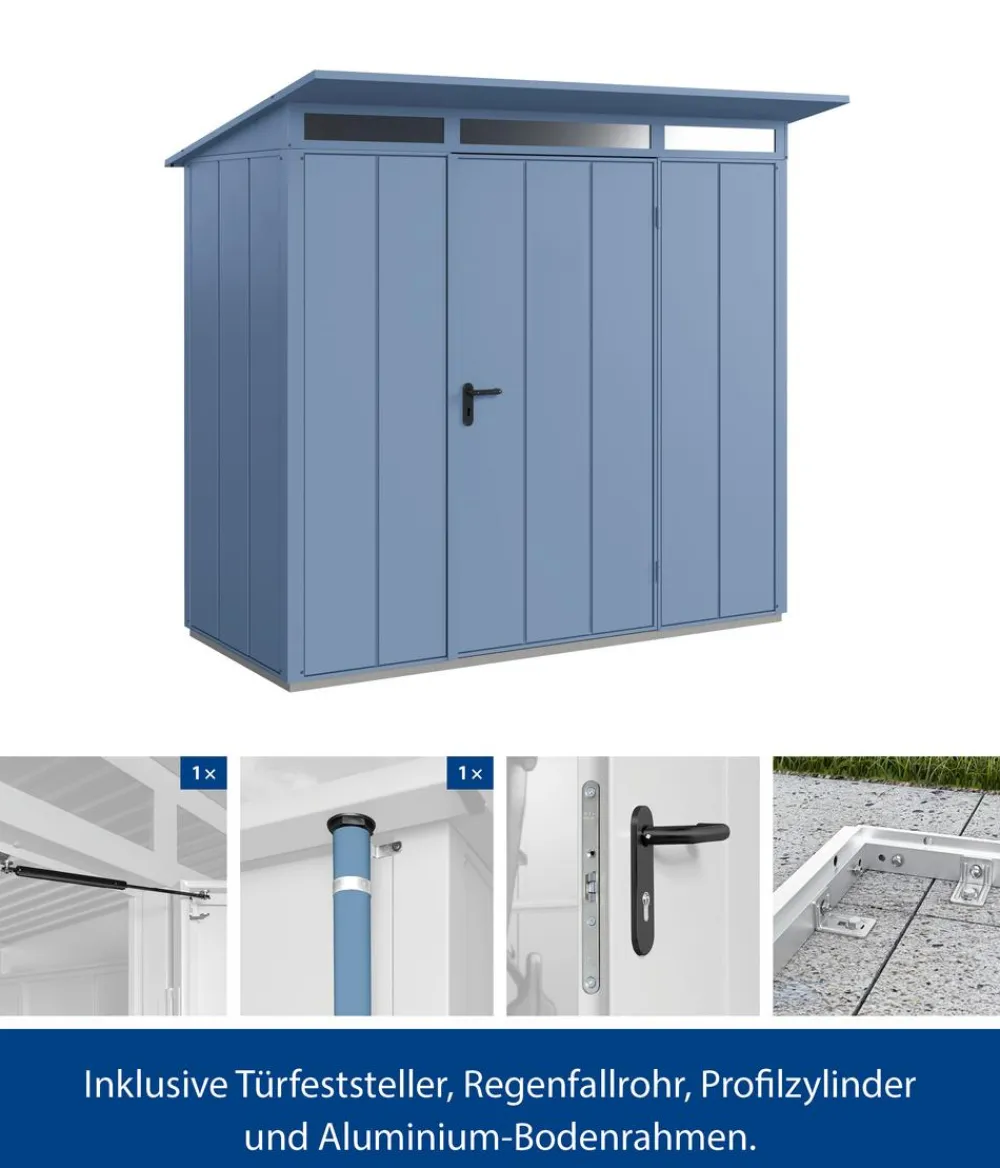 Hörmann Gartenhäuser & Gerätehäuser > Berry-Gerätehaus Modern-P Typ 1, ca. B247,9/H228,6/T153 cm