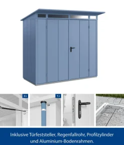 Hörmann Gartenhäuser & Gerätehäuser > Berry-Gerätehaus Modern-P Typ 1, ca. B247,9/H228,6/T153 cm