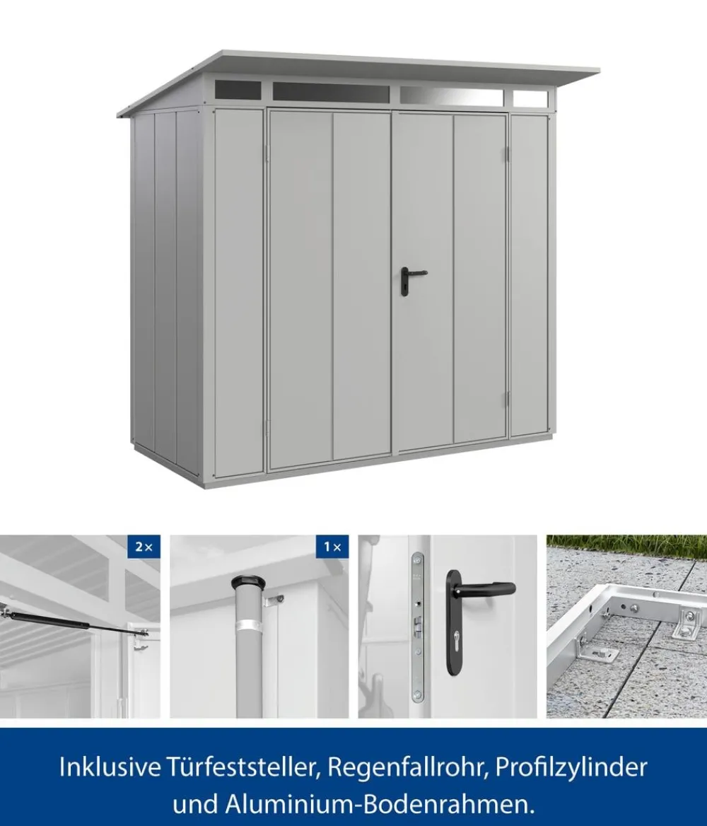 Hörmann Gartenhäuser & Gerätehäuser > Berry-Gerätehaus Modern-P Typ 1, ca. B247,9/H228,6/T153 cm