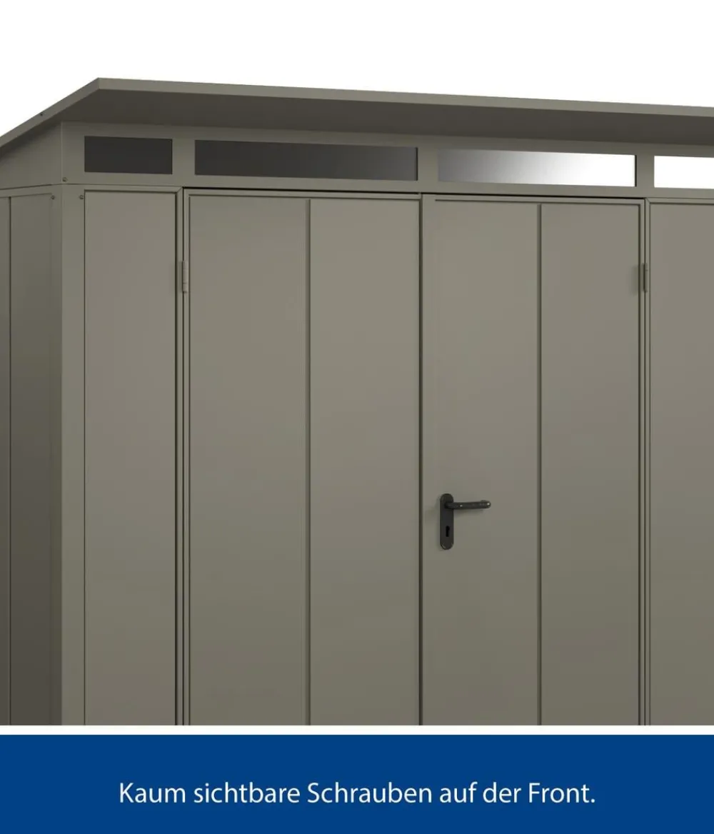 Hörmann Berry-Gerätehaus Modern-P Typ 1, ca. B247,9/H228,6/T153 cm Quarzgrau Online