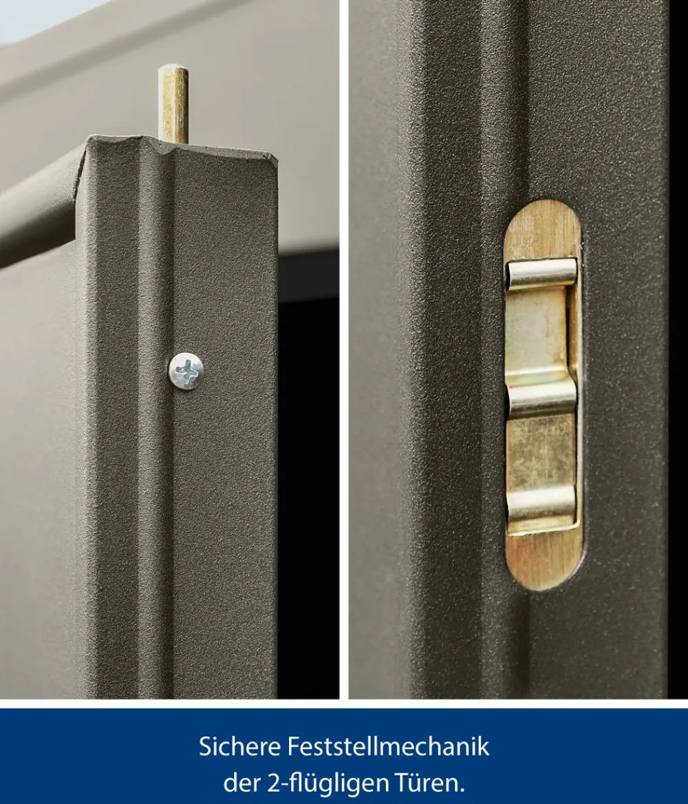 Hörmann Berry-Gerätehaus Modern-P Typ 1, ca. B247,9/H228,6/T153 cm Quarzgrau Online