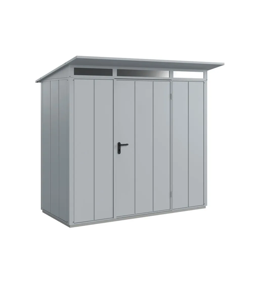Hörmann Gartenhäuser & Gerätehäuser - Berry-Gerätehaus Modern-P Typ 1, ca. B247,9/H228,6/T153 cm Fenstergrau