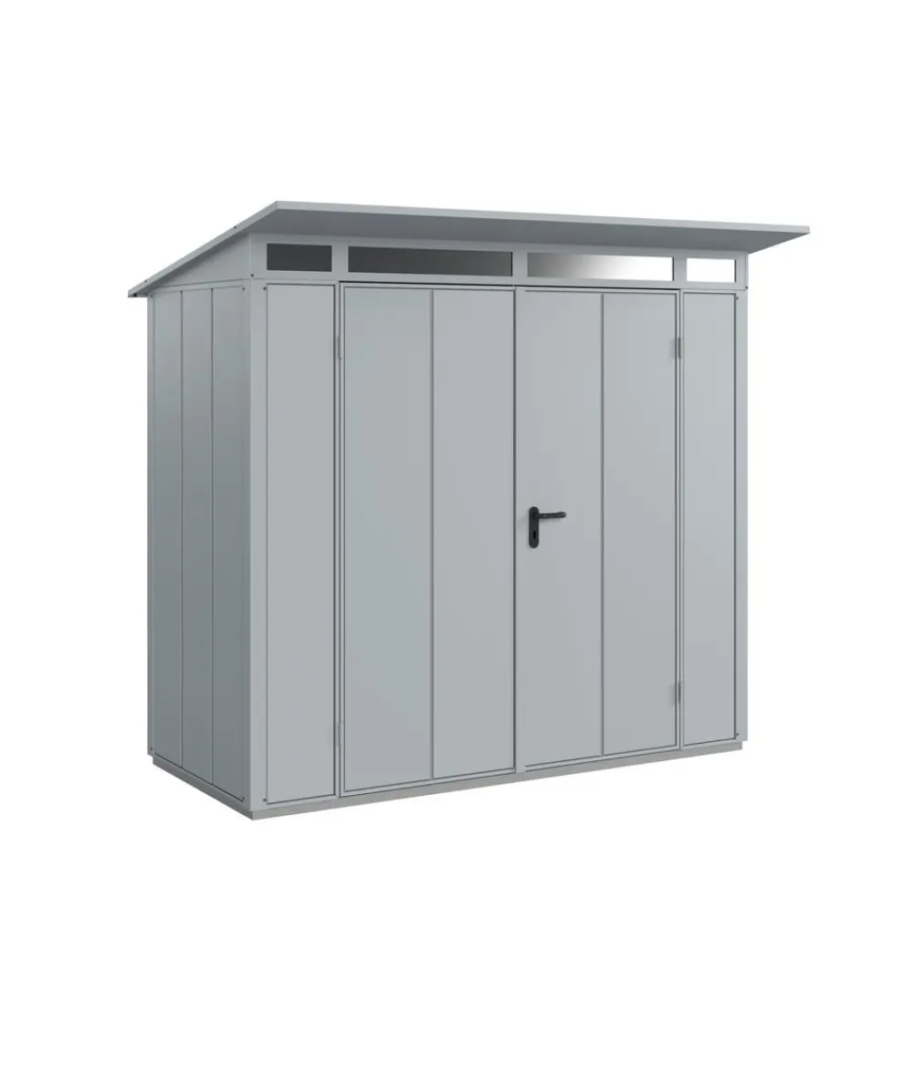 Hörmann Gartenhäuser & Gerätehäuser - Berry-Gerätehaus Modern-P Typ 1, ca. B247,9/H228,6/T153 cm Fenstergrau