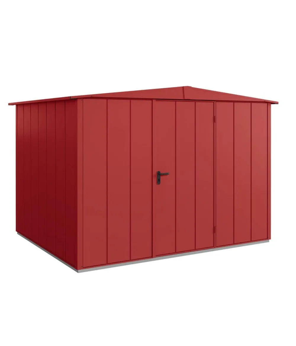 Hörmann Berry-Gerätehaus Modern-S Typ 3, ca. B323,6/H219,4/T247,7 cm Purpurrot Clearance