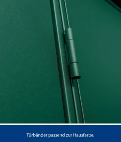 Hörmann Berry-Gerätehaus Modern-S Typ 3, ca. B323,6/H219,4/T247,7 cm Moosgrün Outlet