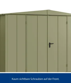 Hörmann Berry-Gerätehaus Modern-S Typ 3, ca. B323,6/H219,4/T247,7 cm Schilfgrün Hot