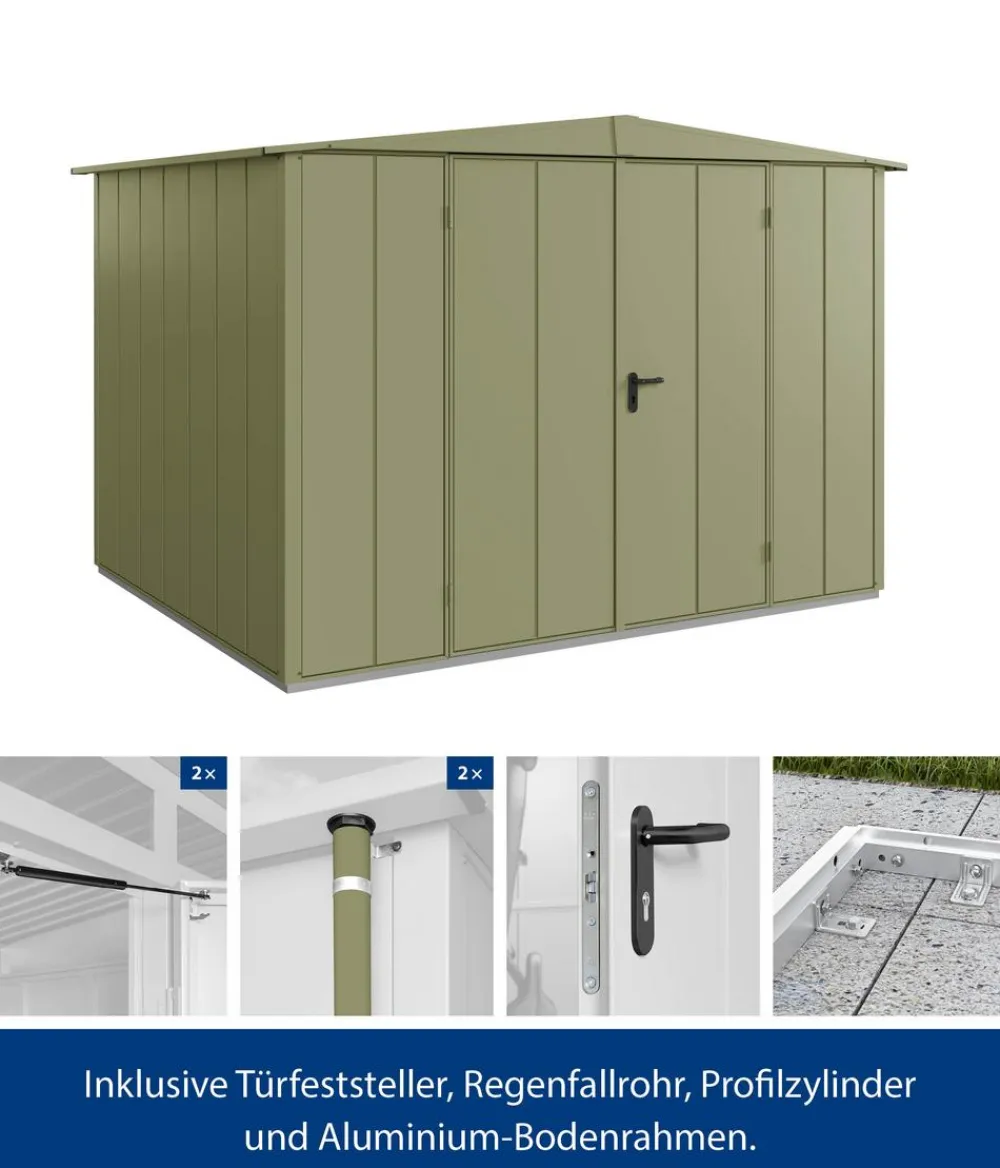 Hörmann Gartenhäuser & Gerätehäuser > Berry-Gerätehaus Modern-S Typ 3, ca. B323,6/H219,4/T247,7 cm