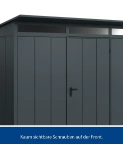 Hörmann Berry-Gerätehaus Modern-P Typ 3, ca. B312,7/H232,3/T283,4 cm Anthrazit Hot