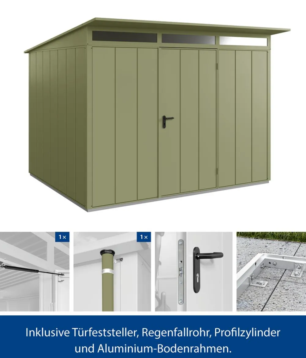 Hörmann Gartenhäuser & Gerätehäuser > Berry-Gerätehaus Modern-P Typ 3, ca. B312,7/H232,3/T283,4 cm