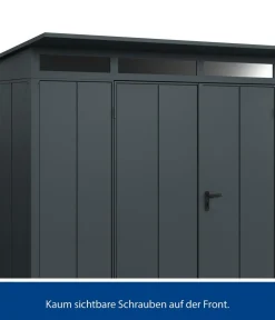 Hörmann Gartenhäuser & Gerätehäuser - Berry-Gerätehaus Modern-S Typ 3, ca. B323,6/H219,4/T247,7 cm Quarzgrau