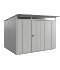 Hörmann Gartenhäuser & Gerätehäuser - Berry-Gerätehaus Modern-P Typ 3, ca. B312,7/H232,3/T283,4 cm Weißaluminium
