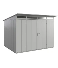 Hörmann Gartenhäuser & Gerätehäuser - Berry-Gerätehaus Modern-P Typ 3, ca. B312,7/H232,3/T283,4 cm Weißaluminium