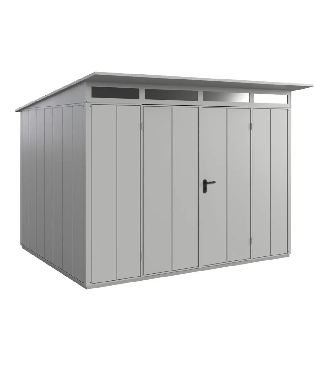 Hörmann Gartenhäuser & Gerätehäuser - Berry-Gerätehaus Modern-P Typ 3, ca. B312,7/H232,3/T283,4 cm Weißaluminium