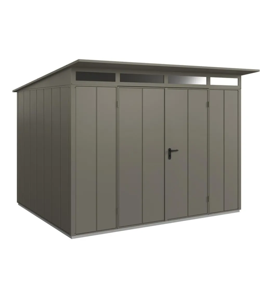 Hörmann Gartenhäuser & Gerätehäuser - Berry-Gerätehaus Modern-P Typ 3, ca. B312,7/H232,3/T283,4 cm Quarzgrau