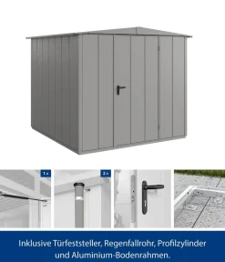 Hörmann Gartenhäuser & Gerätehäuser > Berry-Gerätehaus Modern-S Typ 2, ca. B258,8/H216/T247,7 cm
