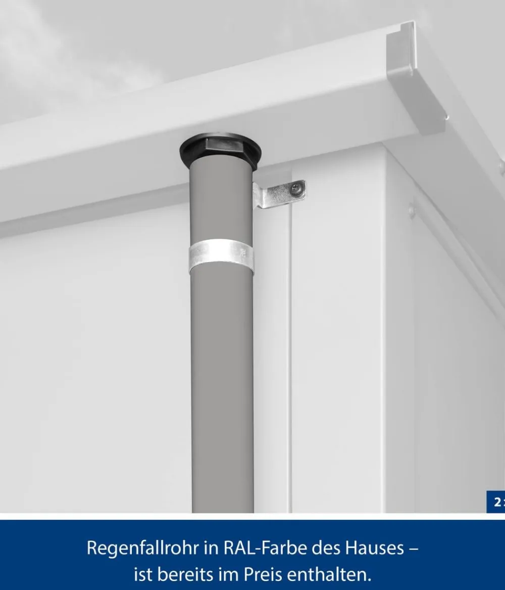 Hörmann Gartenhäuser & Gerätehäuser > Berry-Gerätehaus Modern-S Typ 2, ca. B258,8/H216/T247,7 cm