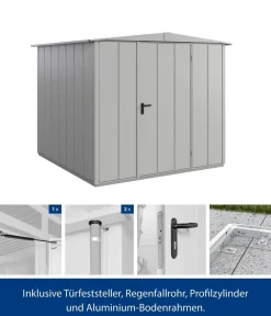 Hörmann Gartenhäuser & Gerätehäuser > Berry-Gerätehaus Modern-S Typ 2, ca. B258,8/H216/T247,7 cm