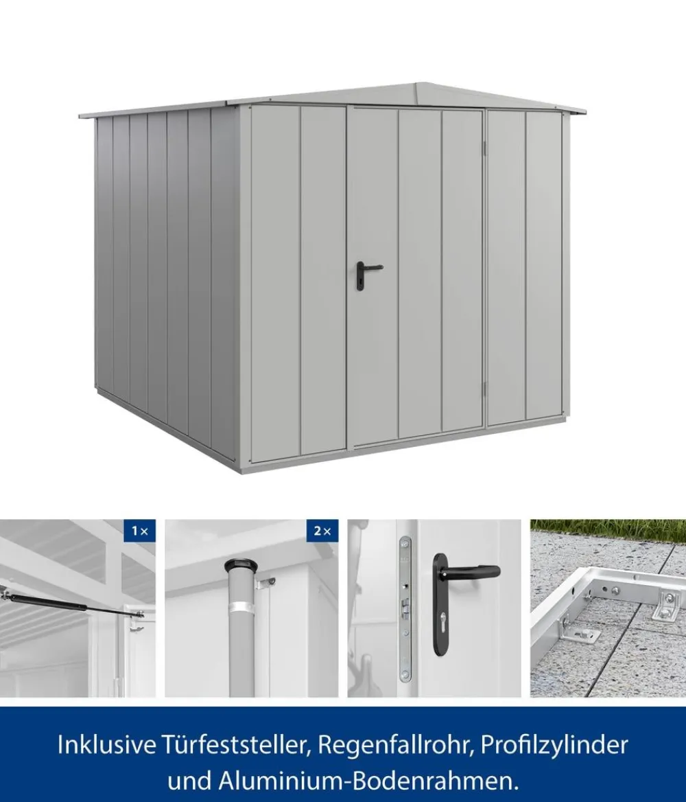 Hörmann Gartenhäuser & Gerätehäuser > Berry-Gerätehaus Modern-S Typ 2, ca. B258,8/H216/T247,7 cm