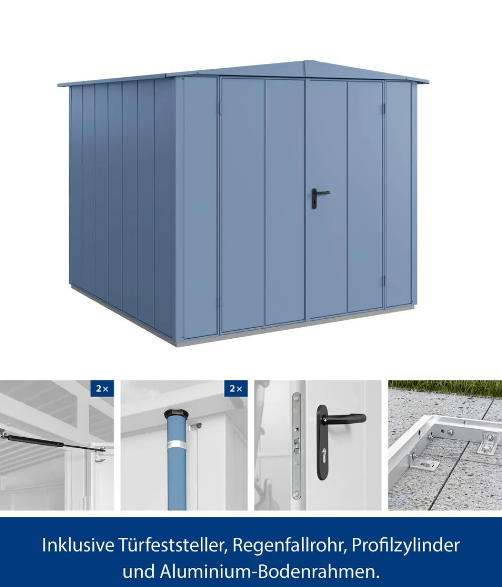 Hörmann Gartenhäuser & Gerätehäuser > Berry-Gerätehaus Modern-S Typ 2, ca. B258,8/H216/T247,7 cm