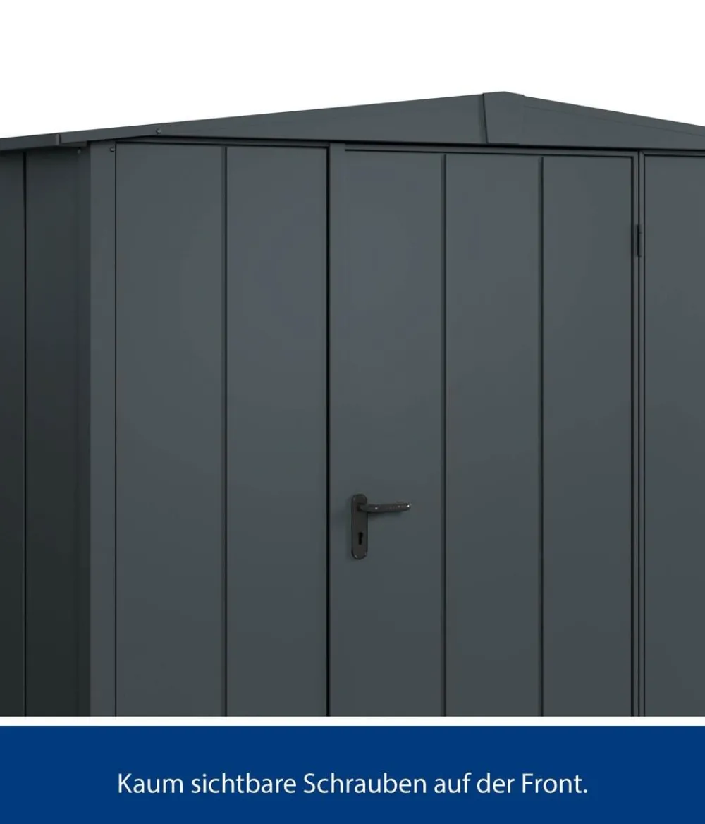 Hörmann Berry-Gerätehaus Modern-S Typ 2, ca. B258,8/H216/T247,7 cm Anthrazit Best